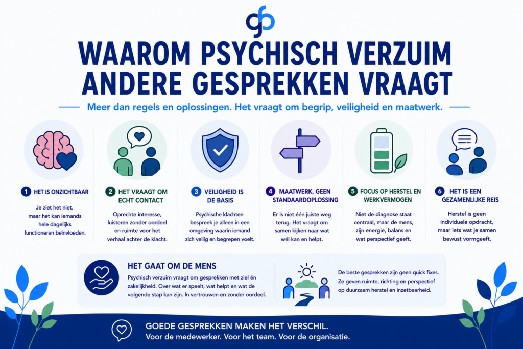 Waarom psychisch verzuim andere gesprekken vraagt Waarom psychisch verzuim andere gesprekken vraagt