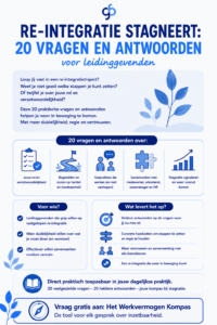 Re-integratie stagneert, 20 vragen en antwoorden voor leidinggevenden